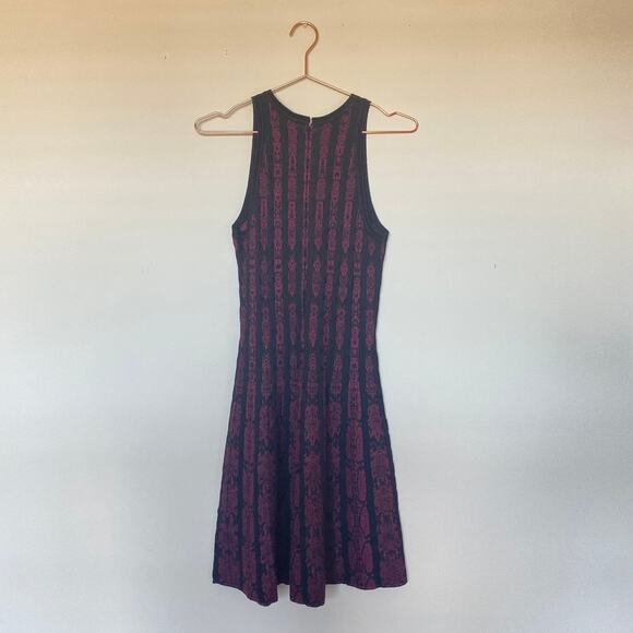 White House Black Market Womens Dress XS Python Scales Pinot Mini Knit Fall - Picture 8 of 9